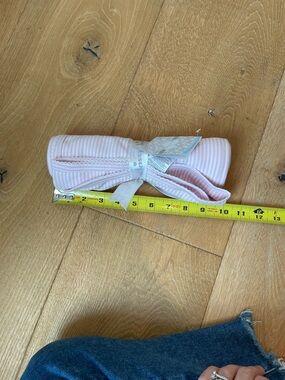 Kissy Kissy Pink Striped Baby Blanket